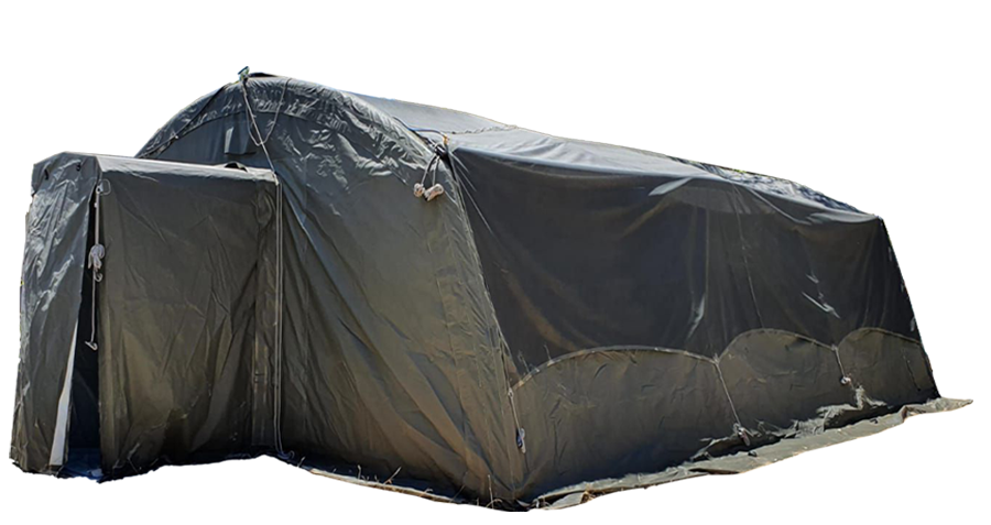 Rapid deploy high-pressure inflatable military tent - Nixus ERA